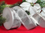 Weihnachtsband Silberband